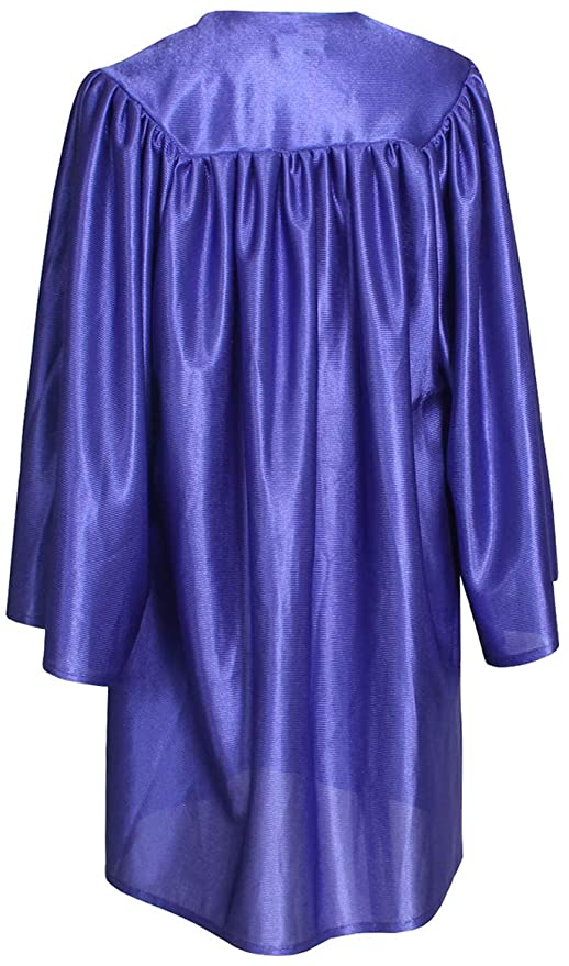 Shiny Kinder Purple Cap, Gown & Tassel for Graduation