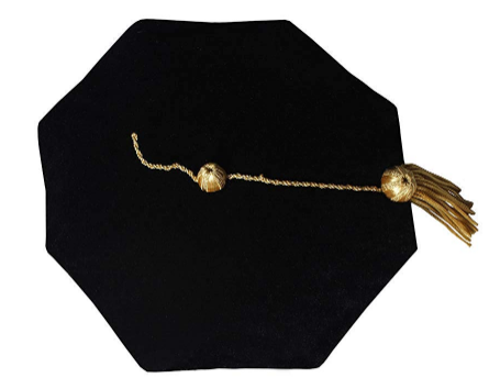 Custom 8-Sided Velvet Doctoral Tam – Premium Academic Graduation Cap
