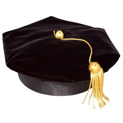 Custom 8-Sided Velvet Doctoral Tam – Premium Academic Graduation Cap