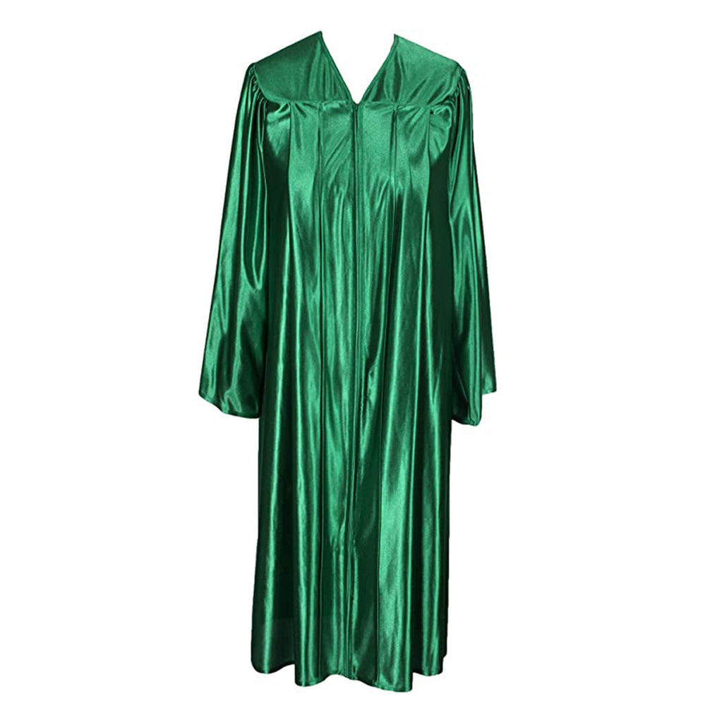 Shiny Kelly Green Choir Gown