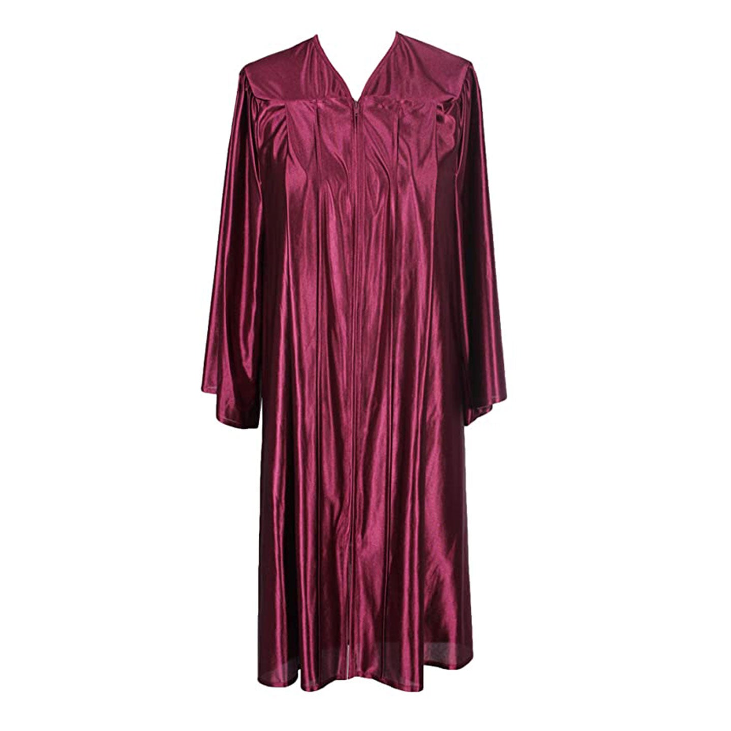 Maroon Shiny Choir Gown