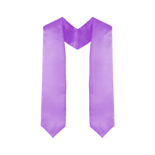 Custom Lavender/Light Purple Graduation Stole