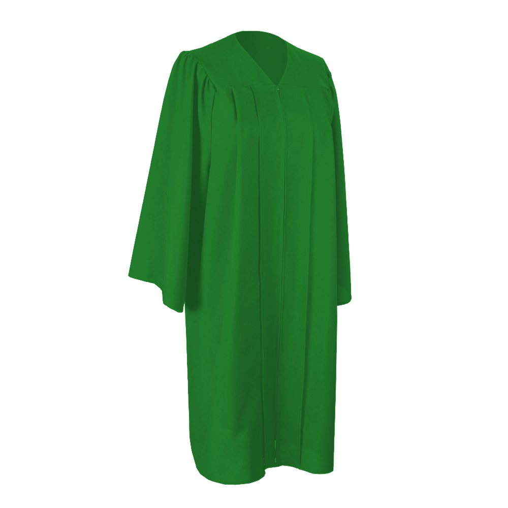 Matte Kelly Green Graduation Gown Matte Kelly Green Graduation Gown