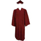 Matte Maroon Cap, Gown and Tassel