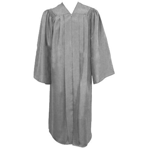 gray graduation dress Matte Silver Gown US 14 / UK Size:39