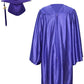 Shiny Kinder Purple Cap, Gown & Tassel for Graduation