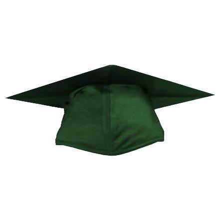 Shiny Green Graduation Cap