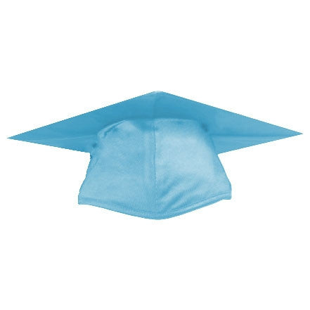 Shiny Light Blue Graduation Cap