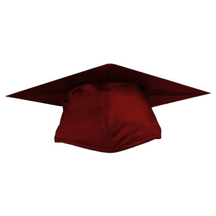 Shiny Maroon Graduation Cap