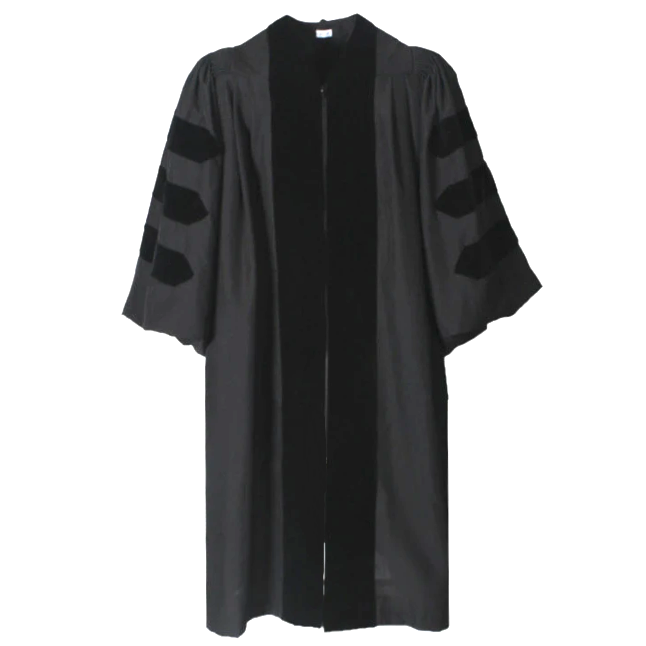 Deluxe Doctoral Gown - No Piping - Academic Regalia