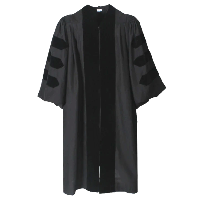 Deluxe Doctoral Gown - No Piping