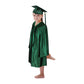 Shiny Kinder Hunter Green Cap, Gown & Tassel