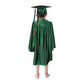 Shiny Kinder Kelly Green Cap, Gown & Tassel