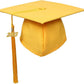 Matte Gold Graduation Cap and Tassel