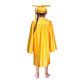 Shiny Kinder Gold Cap, Gown & Tassel