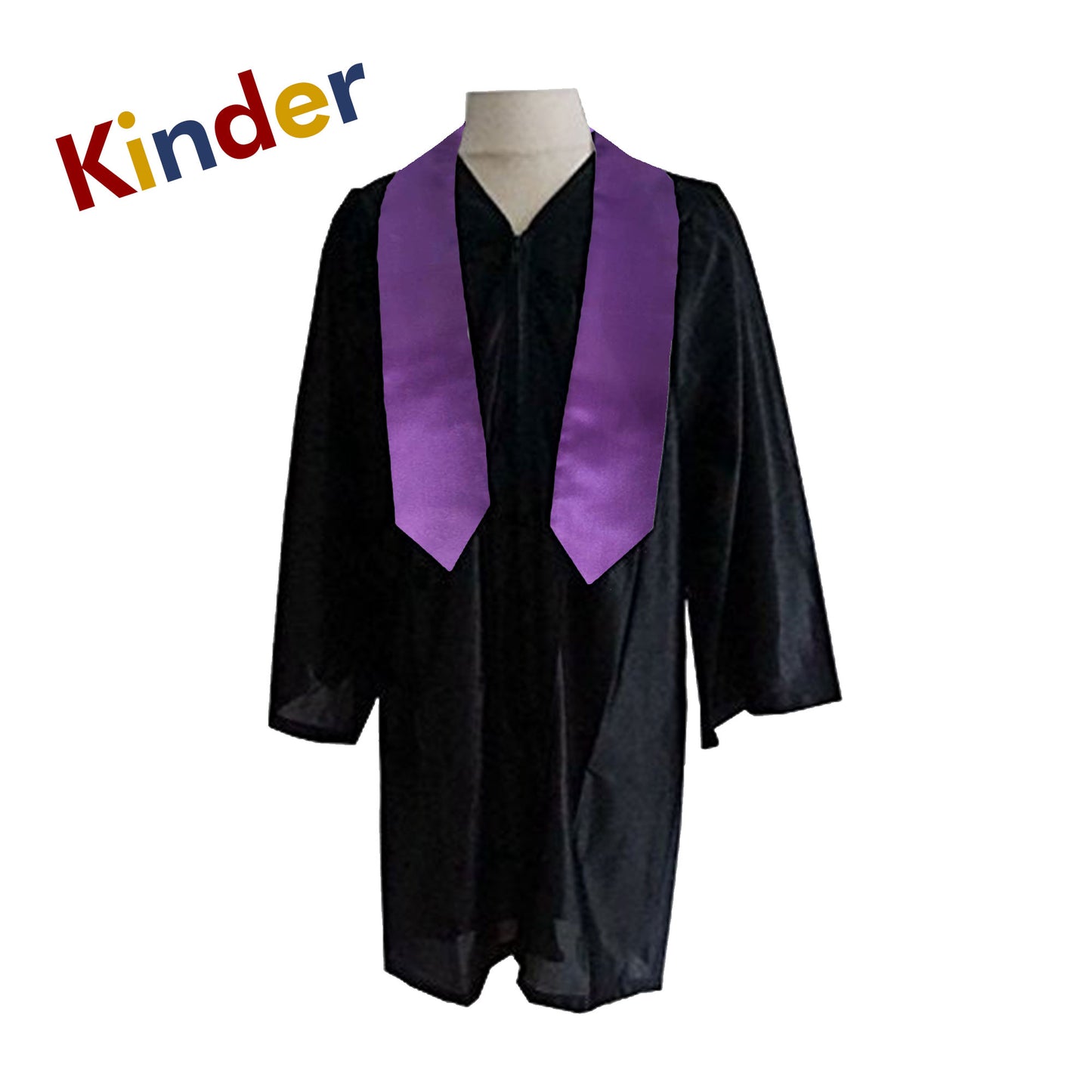 Purple Kindergarten Preschool Graduation Stole - Clearance Sale