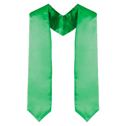 Custom Kelly Green Graduation Stole