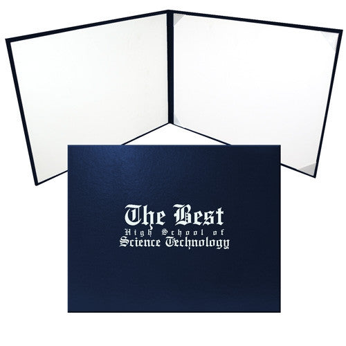 Custom Navy Diploma Case