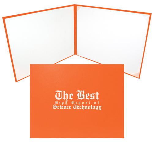 Orange Diploma Case