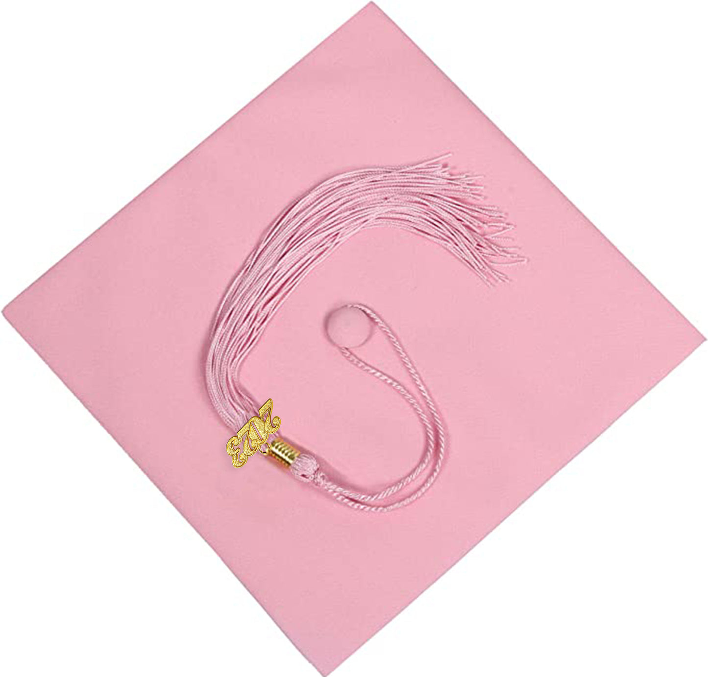 Matte Pink Graduation Cap and Tassel