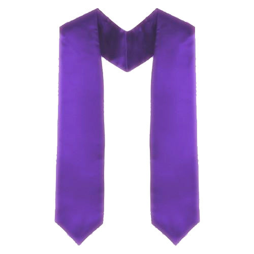 Custom Purple Graduation Stole