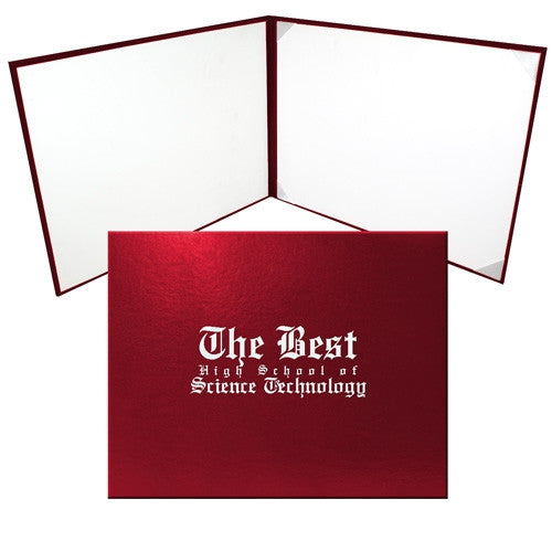 Custom Red Diploma Case