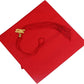 Matte Red Graduation Cap and Tassel