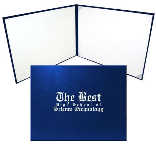 Custom Royal Blue Diploma Case