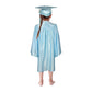 Shiny Kinder Light Blue Cap, Gown & Tassel for Graduation